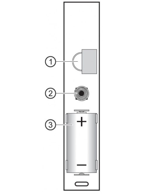 ABAX vezeték nélküli üvegtörés-érzékelő; fehér