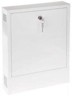   Függőleges zárható fali szekrény DVR/NVR eszközökhöz; max. rögzítő méret: 260x250x55 mm; fehér