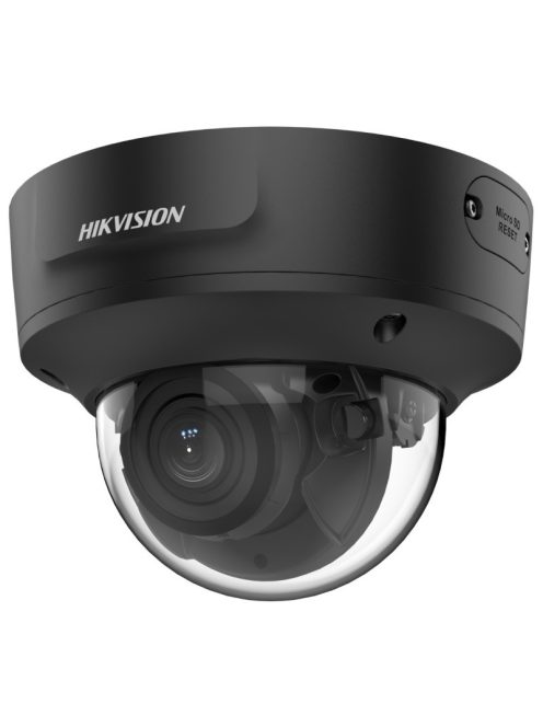 4 MP WDR motoros zoom EXIR IP dómkamera; hang I/O; riasztás I/O; fekete