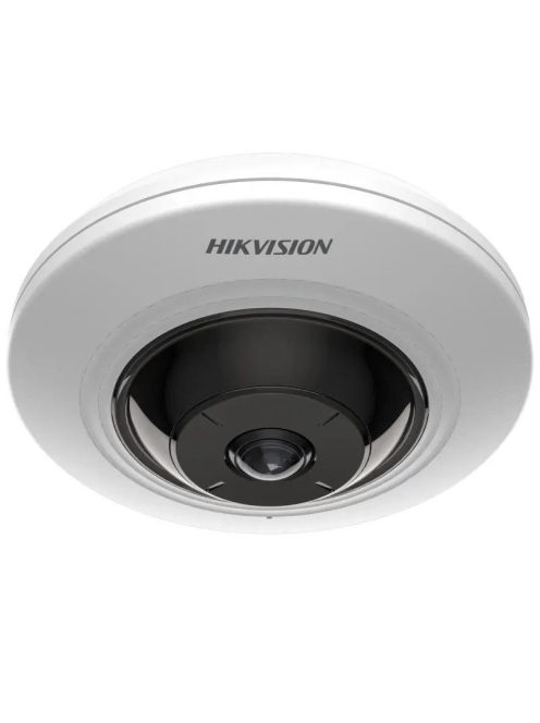 5 MP WDR mini IR IP fisheye kamera 180° látószöggel; hang I/O; riasztás I/O