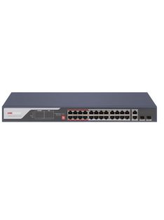   26 portos PoE switch (370 W); 24 PoE + 2 kombinált uplink port; nem menedzselhető