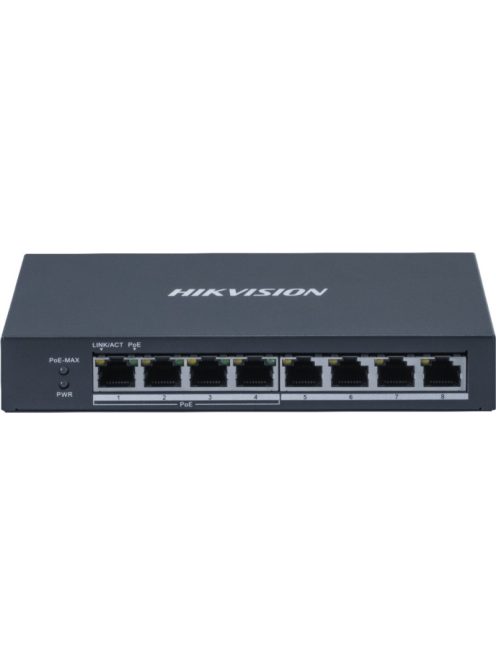 8 portos Gbit PoE switch (60 W); 4 PoE+ / 4 RJ45; nem menedzselhető