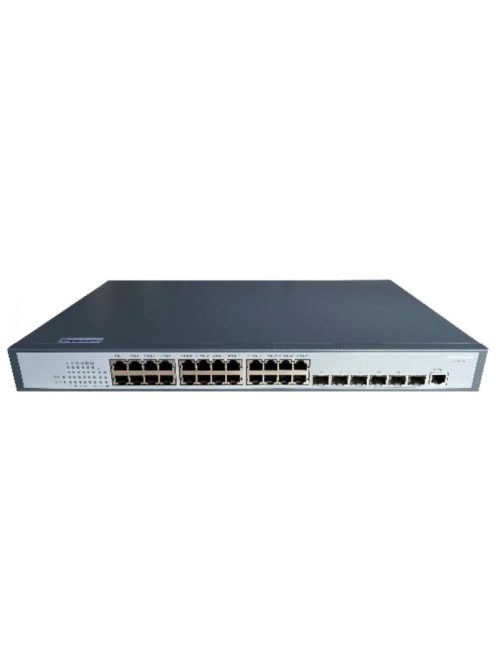 30 portos switch; L3; 24 gigabit ethernet port + 6 10G SFP + uplink port