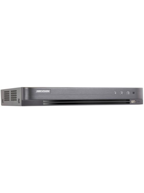 4 csatornás THD DVR; 5MP@12fps; 4MP@15fps; 1080p@25fps; max.8×8MP IP; PoC; riasztás be-/kimenet