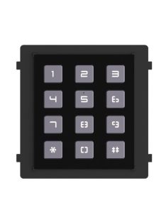   Társasházi IP video-kaputelefon kültéri billentyűzet/tasztatúra modulegység; fekete