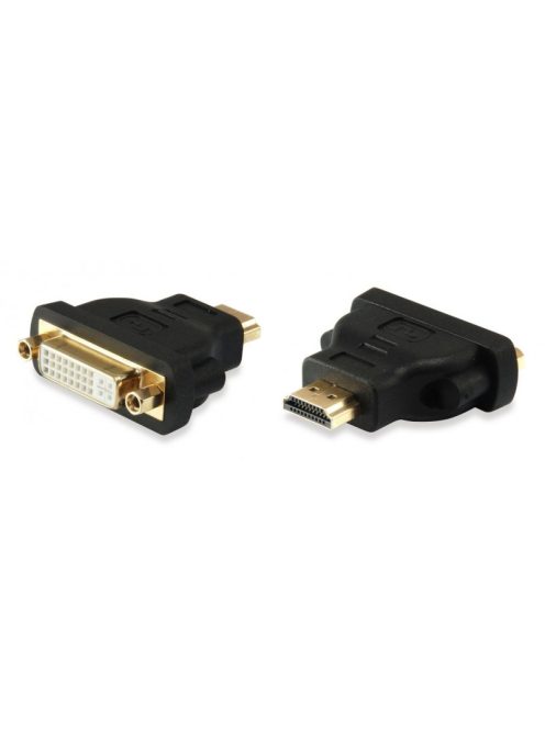 HDMI-DVI átalakító (24+1); apa/anya; fekete