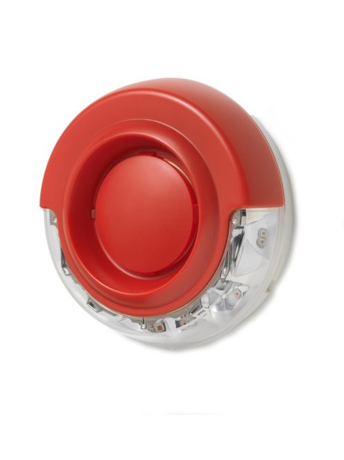 C-NET(Cerberus PRO)/FDnet huroktáplált hang-fényjelző; piros LED; piros