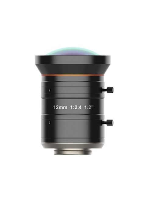 Objektív; 12 mm fix fókusztávolság; 25 MP; F2.4-F16; 1.2"; C-menet