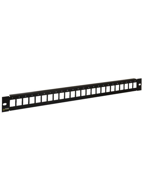 19" keystone patch panel; 24 port; árnyékolatlan