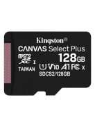 128GB microSD kártya; microSDXC; UHS-I Speed Class; U1; V10; adapterrel