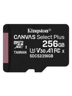   256GB microSD kártya; microSDXC; UHS-I Speed Class; U3; V30; adapterrel