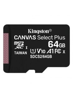   64GB microSD kártya; microSDXC; UHS-I Speed Class; U1; V10; adapterrel