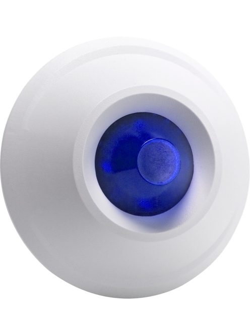 Beltéri fényjelző; három jelzési mód; szabotázsvédelemmel; kék
