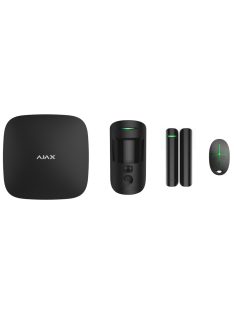   StarterKit kezdőcsomag; Ajax HUB 2 Plus WiFi kompatibilis riasztóközpont szett; fekete eszközökkel