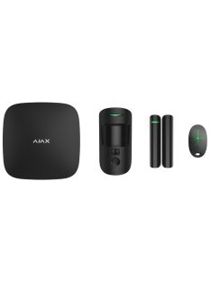   StarterKit kezdőcsomag; Ajax HUB 2 Plus WiFi kompatibilis riasztóközpont szett; fekete eszközökkel