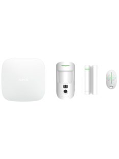   StarterKit kezdőcsomag; Ajax HUB 2 Plus WiFi kompatibilis riasztóközpont szett; fehér eszközökkel