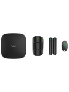   StarterKit kezdőcsomag; Ajax HUB Plus WiFi kompatibilis riasztóközpont szett; fekete eszközökkel