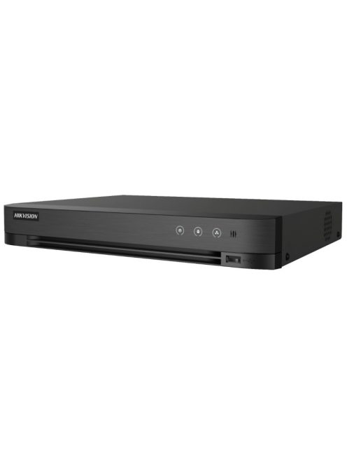 4 csatornás AcuSense THD DVR; 4MP lite@15fps, 2MP@15fps, 1080p lite@25fps; + 1x6 MP IP; koax audio