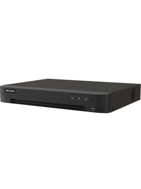 16 csatornás AcuSense THD DVR; 5MP lite@12fps, 1080p lite@20fps, 720p@20fps; +8× 6MP IP; koax audio