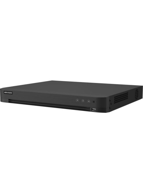 32 csatornás AcuSense THD DVR; 5MP lite@12fps, 1080p lite@20fps, 720p@20fps; +8× 6MP IP; koax audio